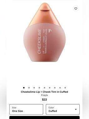 Freck beauty cheekslime lip + cheek tint in cuffed